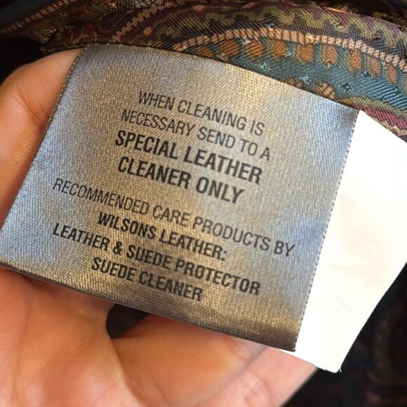 Vtg Wilsons Leather Women's Tan Brown Suede Blazer jacket size large cute 90s - Picture 10 of 10